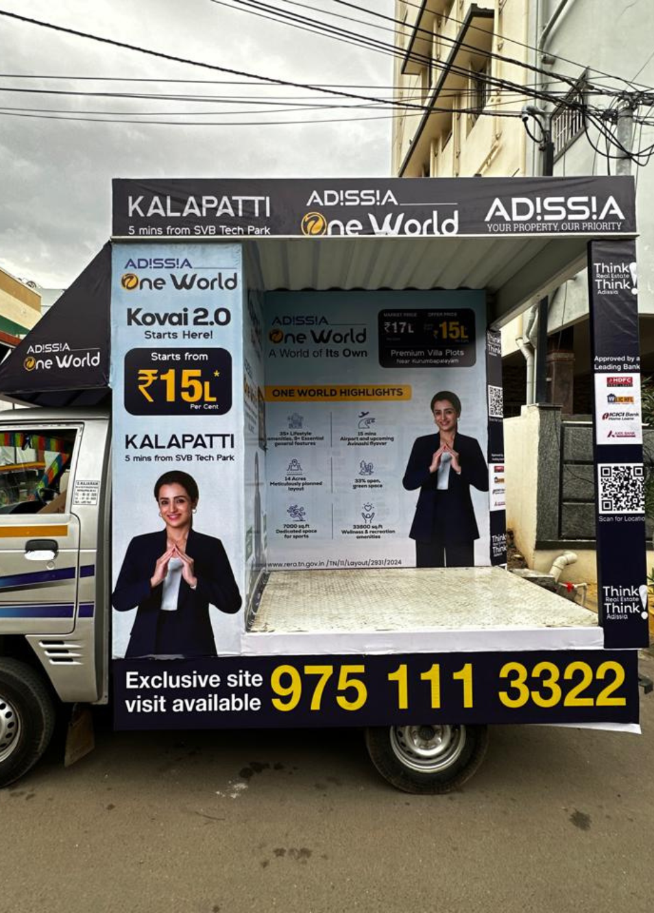 L-Shape Promotional Van